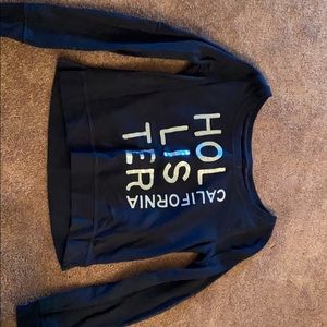 Navy blue Hollister crop top
